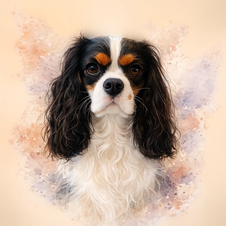 Watercolor pet portrait
