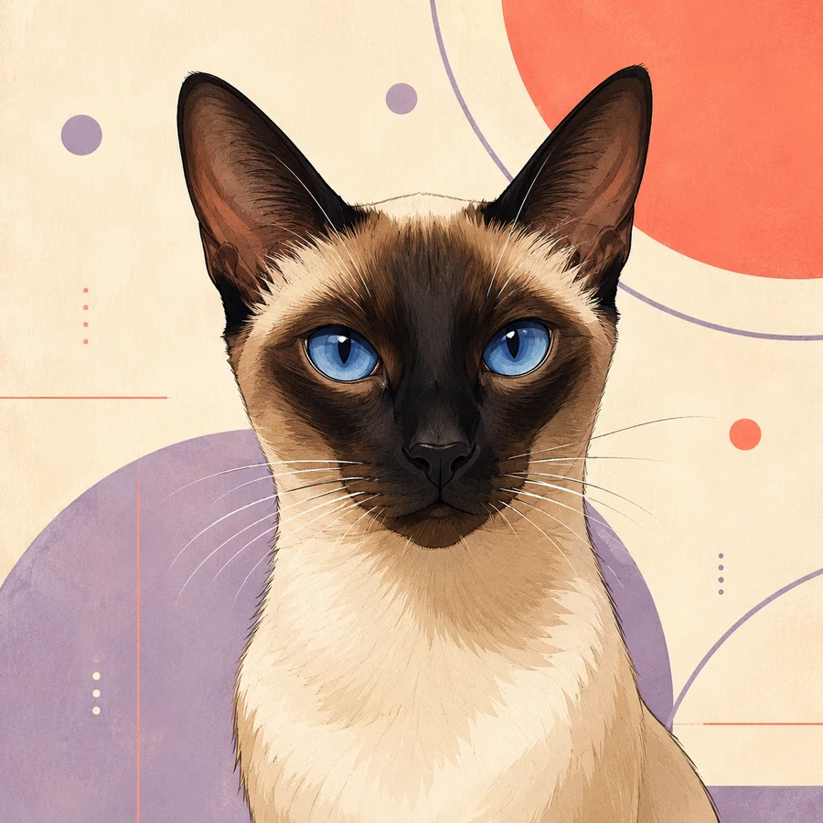 Cartoon pet portrait example 5
