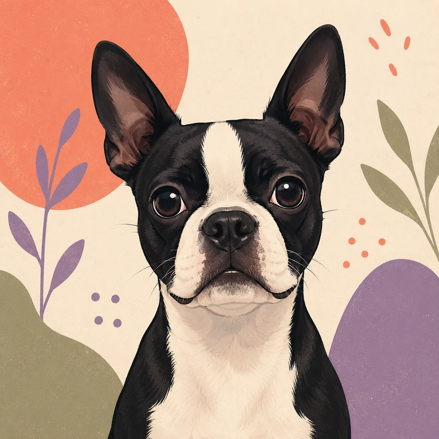 Cartoon pet portrait example 4