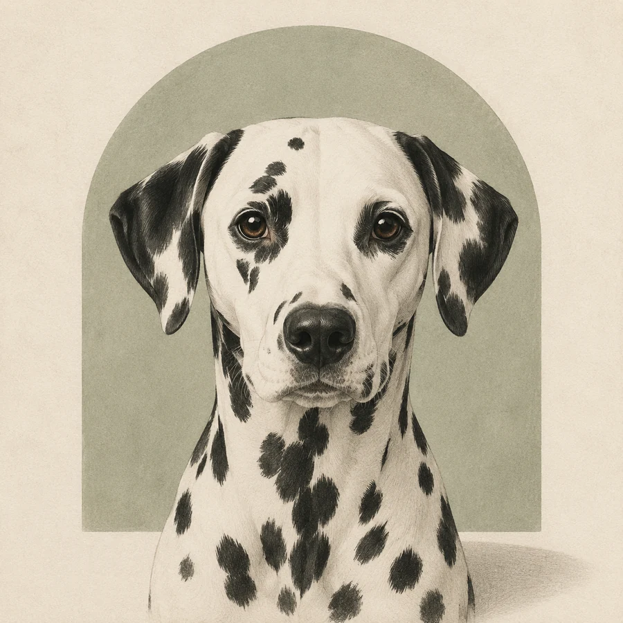 Minimalist pet portrait example 4