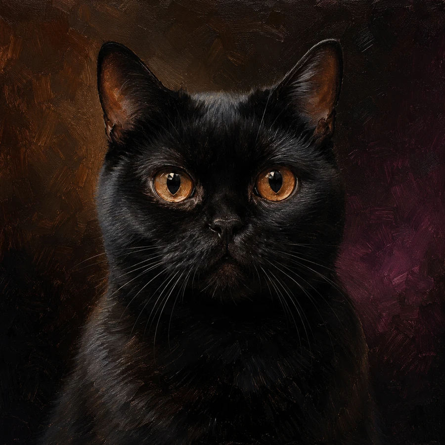 Oil Painting pet portrait example 5