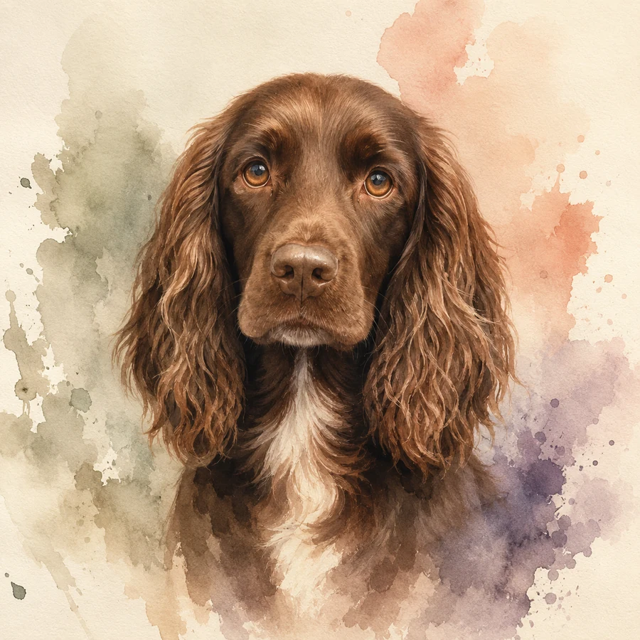 Watercolor pet portrait example 4